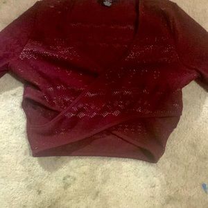 Cute crop top long sleeves